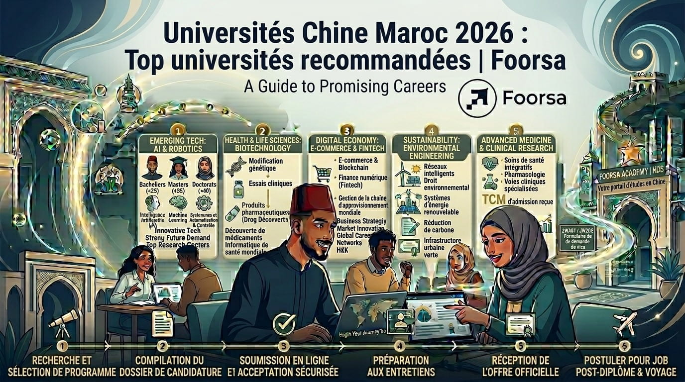 Universite Chine Maroc 2026 : Top universites recommandees | Foorsa