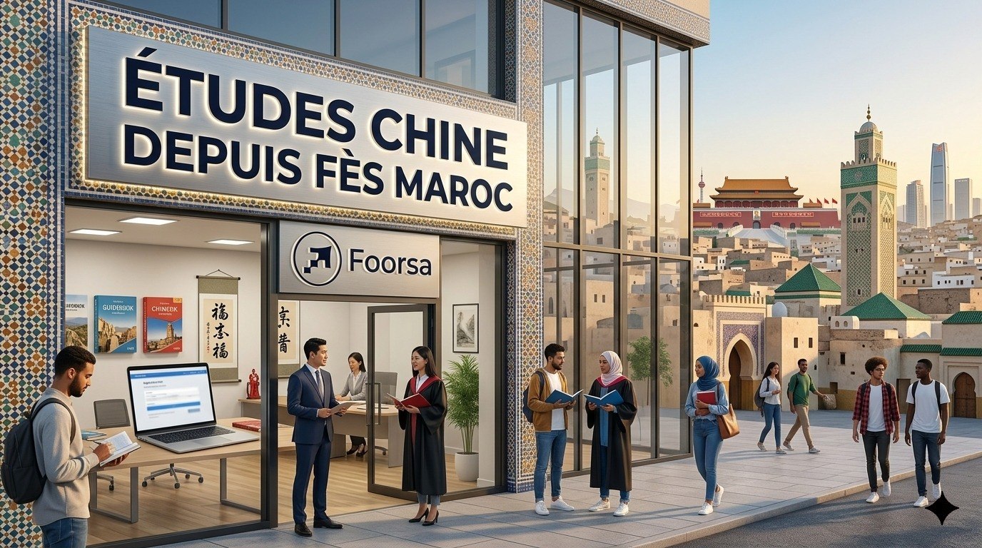 études Chine depuis Fès Maroc