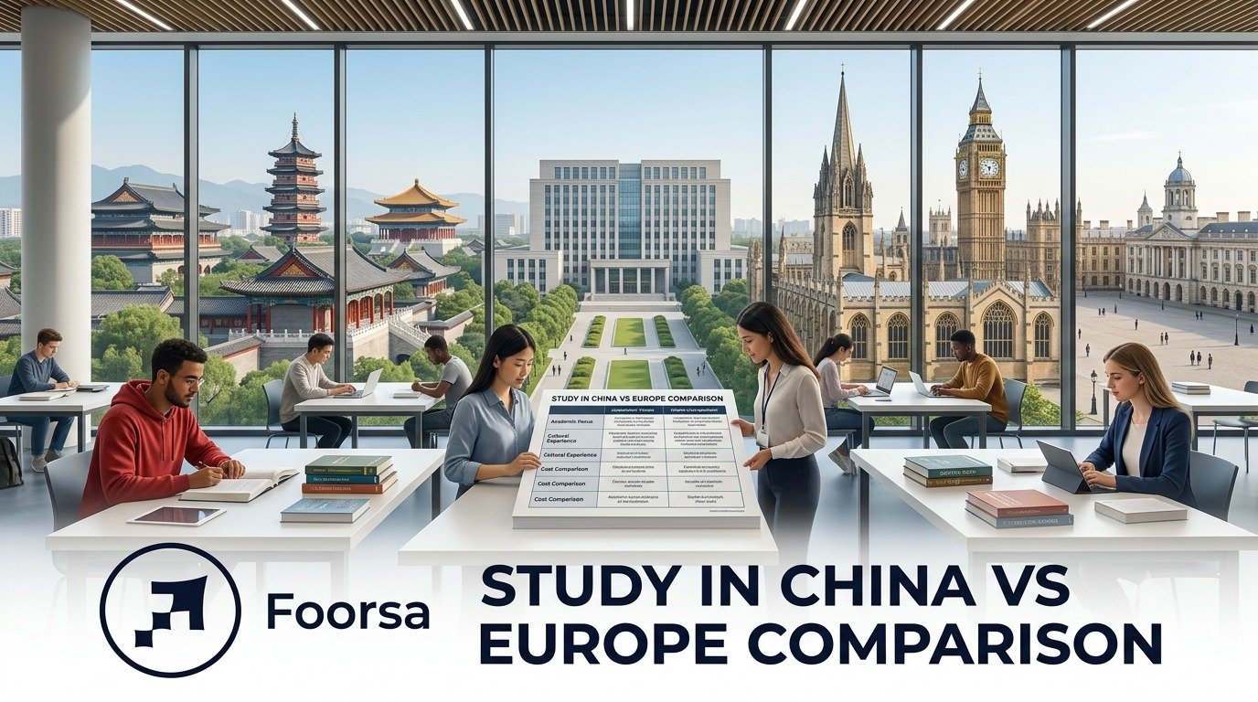 Study in China vs Europe comparison