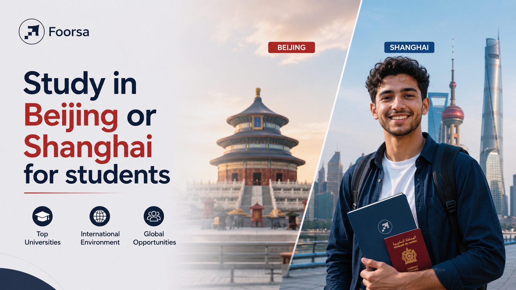Study in Beijing or Shanghai for students