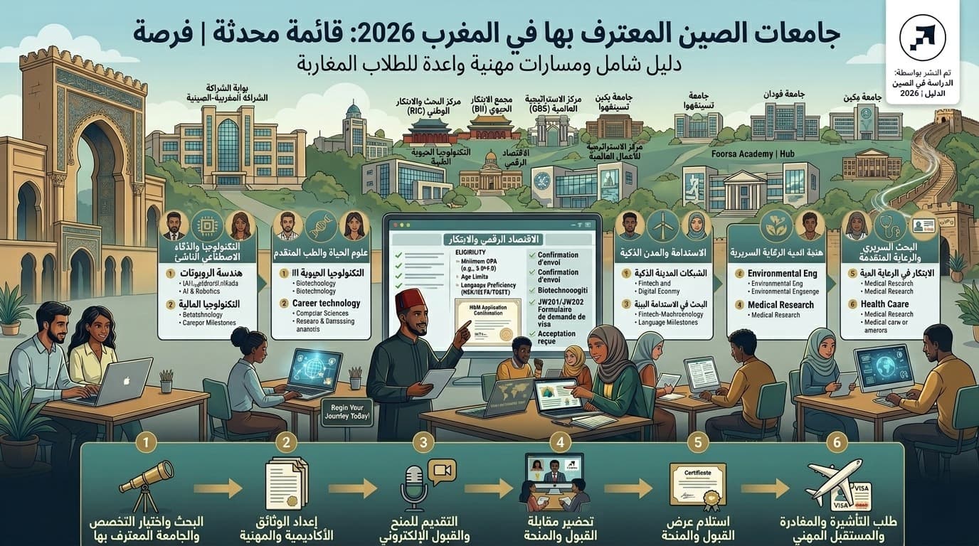جامعات الصين المعترف بها في المغرب 2026: قائمة محدثة | فرصة