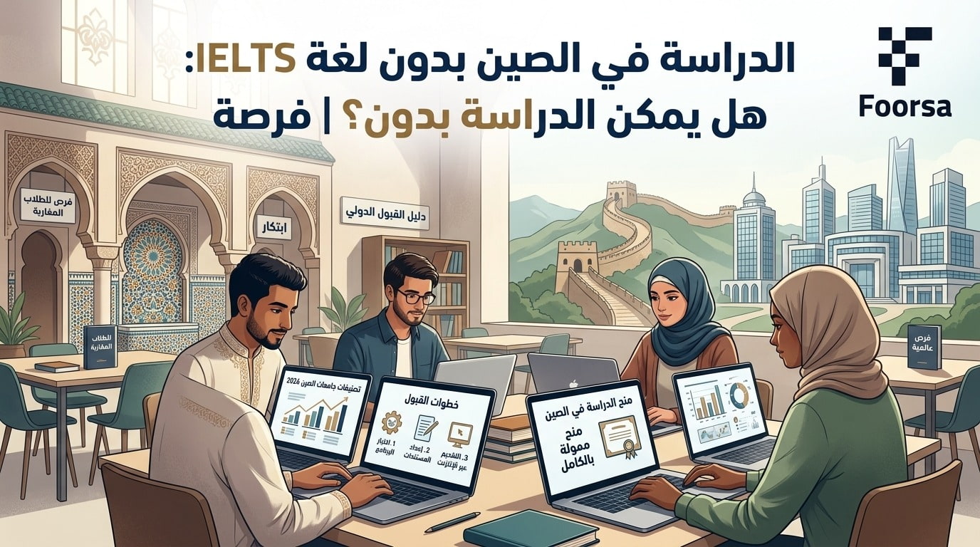 ؟ IELTS الدراسة في الصين بدون لغة 2026: هل يمكن الدراسة بدون