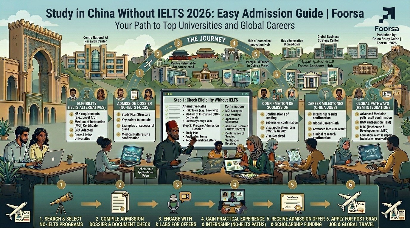 Study in China Without IELTS 2026: Easy Admission Guide | Foorsa