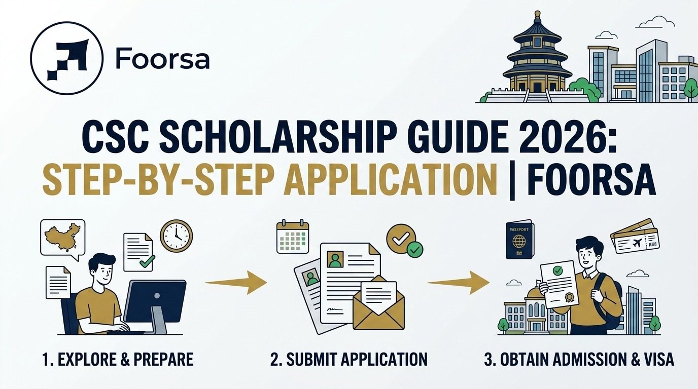 CSC Scholarship Guide 2026: Step-by-Step Application | Foorsa