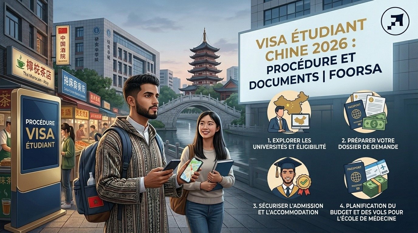 Visa etudiant Chine 2026 : Procedure et documents | Foorsa