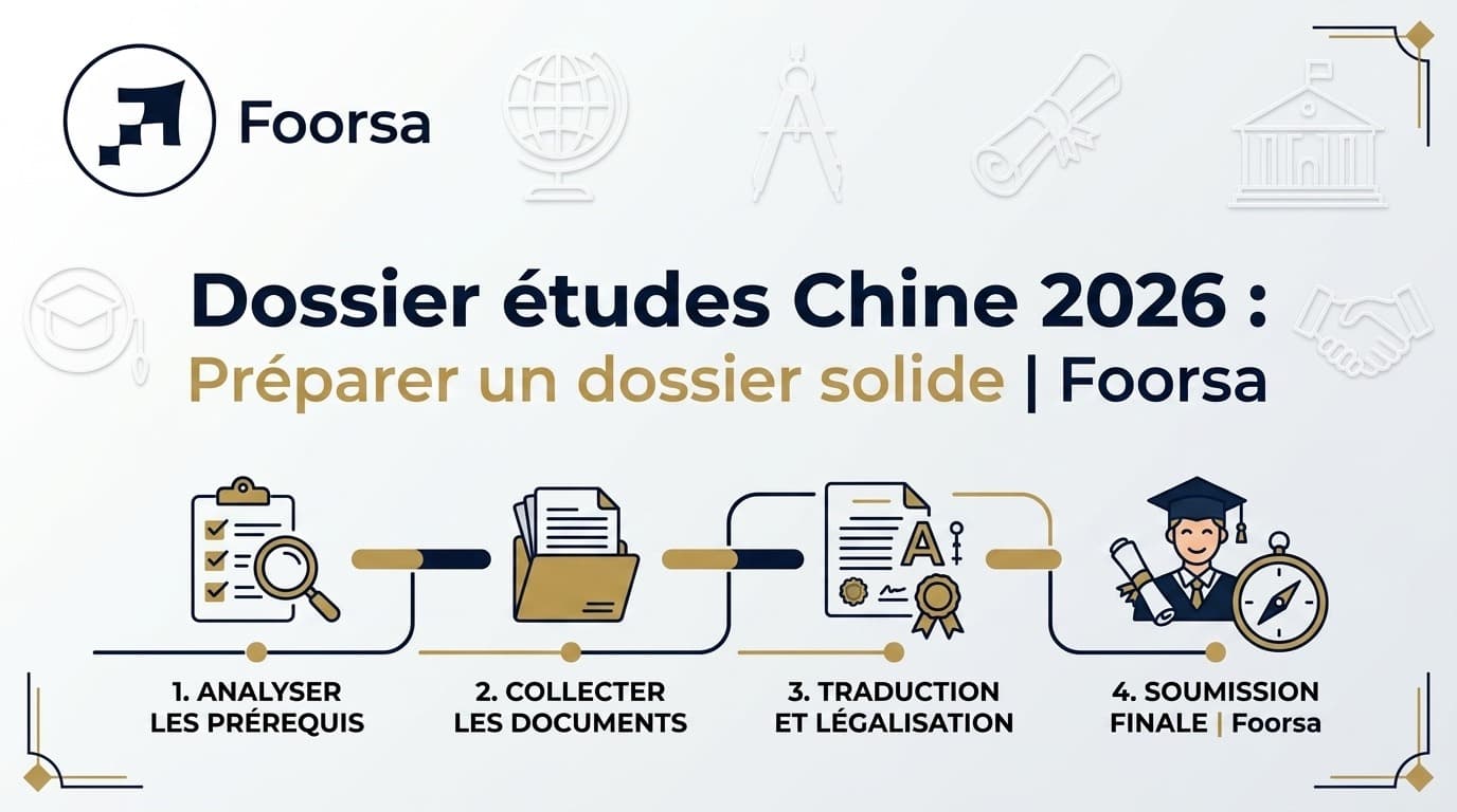 Dossier etudes Chine 2026 : Preparer un dossier solide | Foorsa