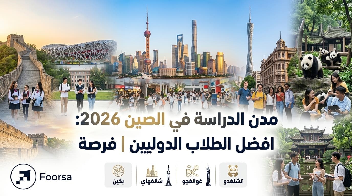 مدن الدراسة في الصين 2026: افضل المدن للطلاب الدوليين | فرصة
