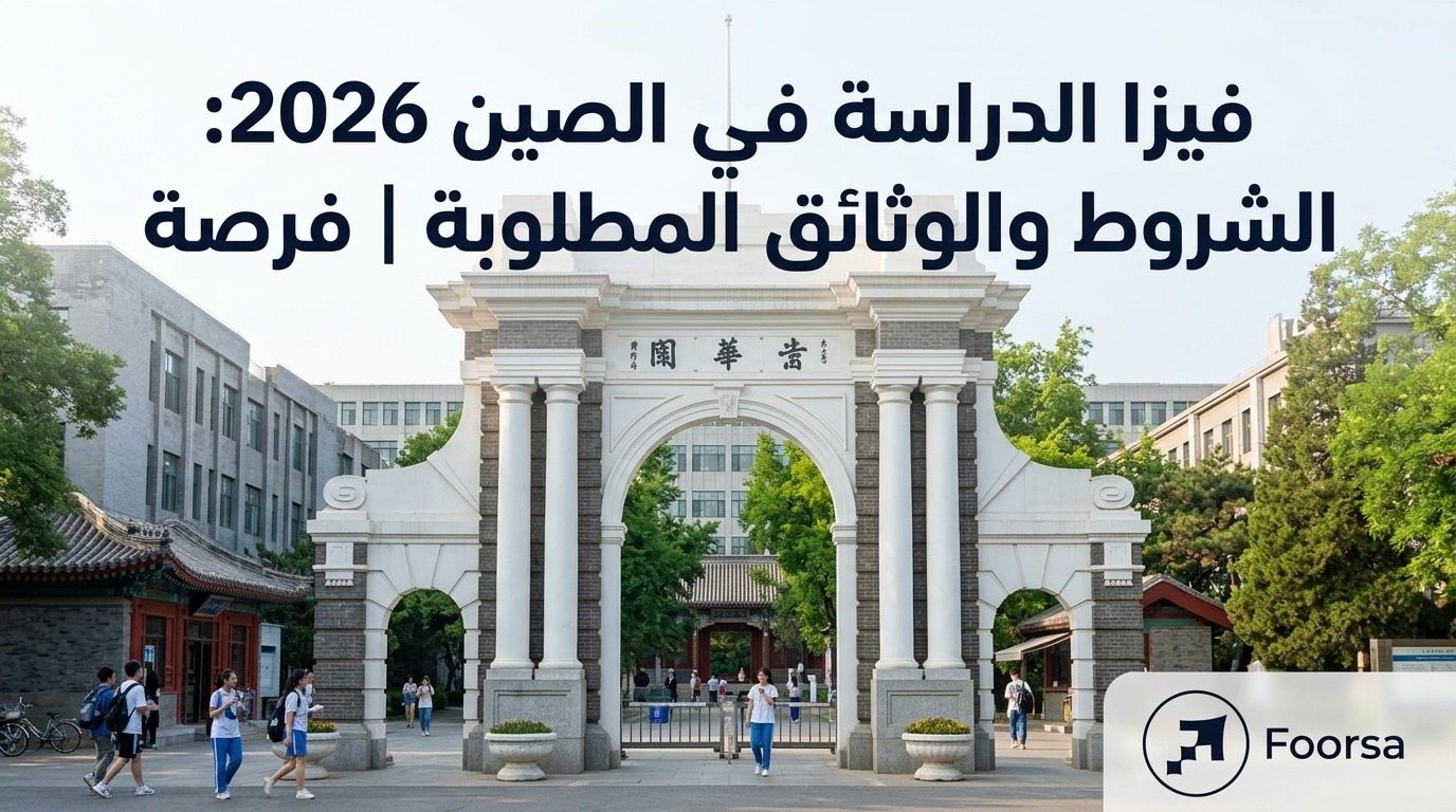 فيزا الدراسة في الصين 2026: الشروط والوثائق المطلوبة │ فرصة
