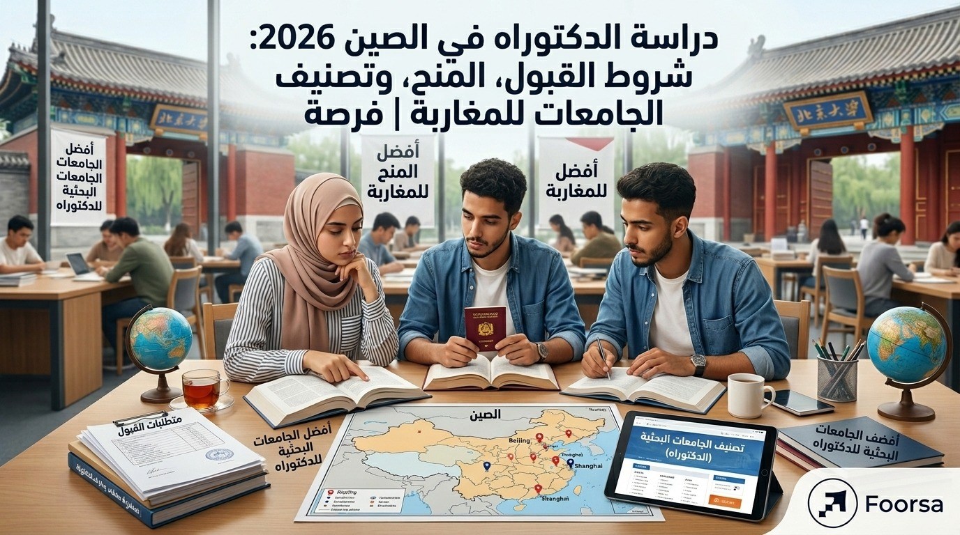 دكتوراه في الصين 2026: شروط القبول وأفضل الجامعات للمغاربة │ فرصة