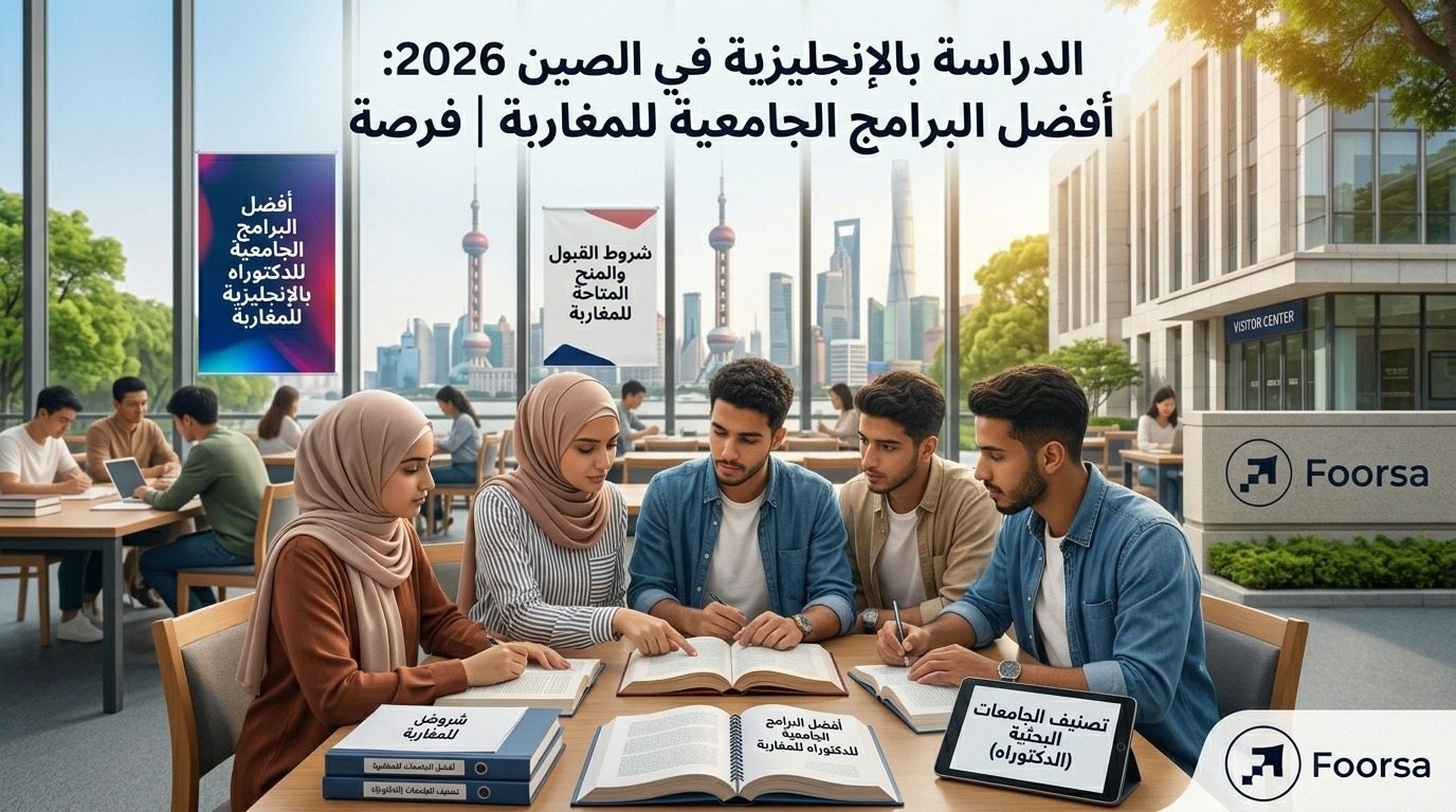الدراسة بالإنجليزية في الصين 2026: أفضل البرامج الجامعية للمغاربة │ فرصة