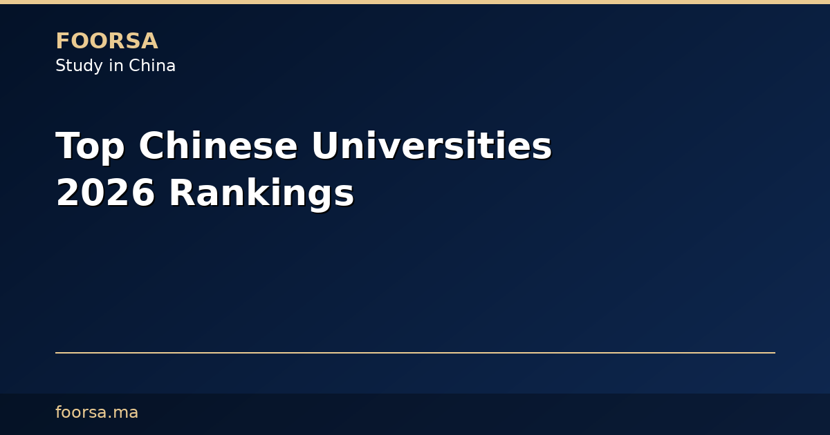 أفضل الجامعات الصينية 2026